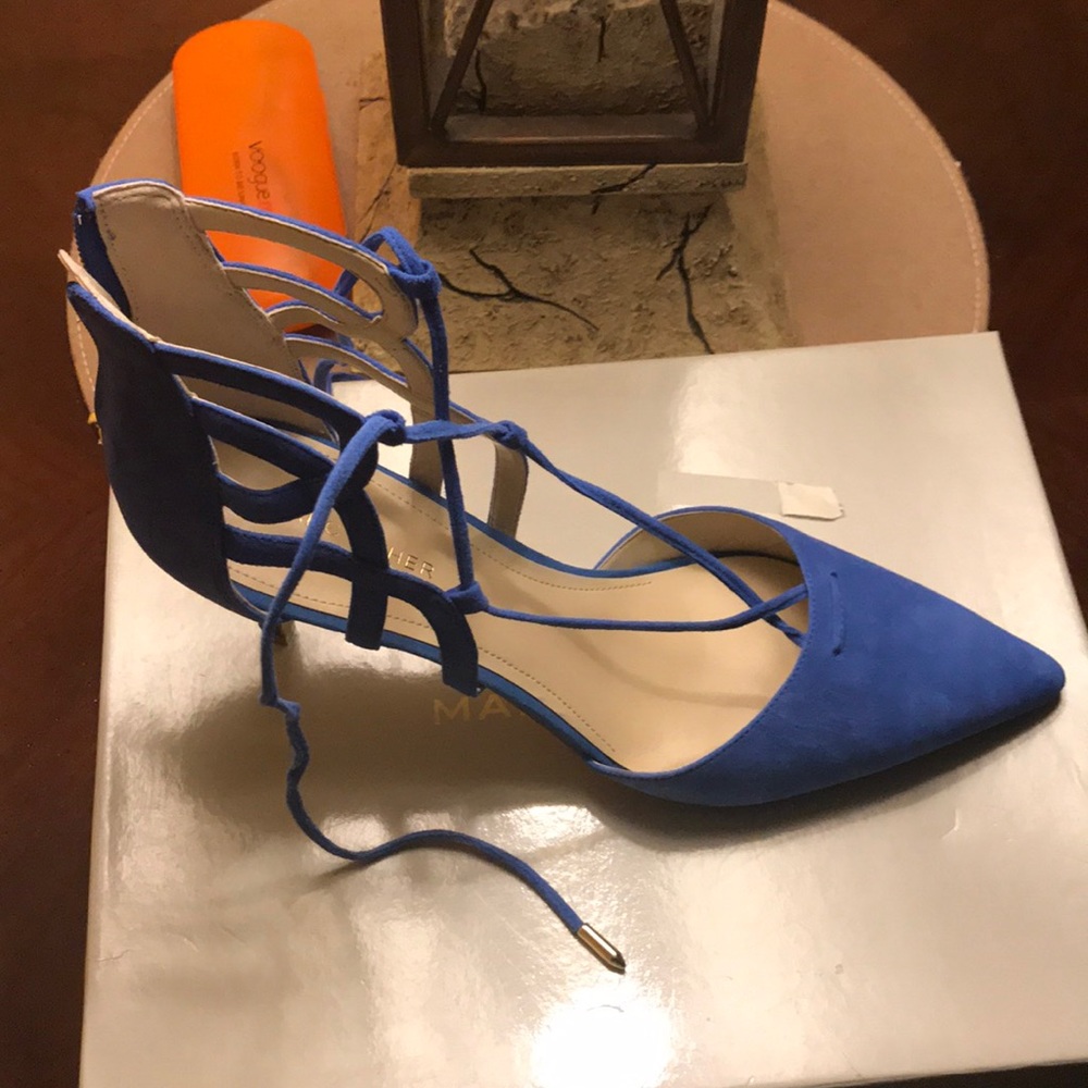 Marc Fisher Blue Suede Shoes